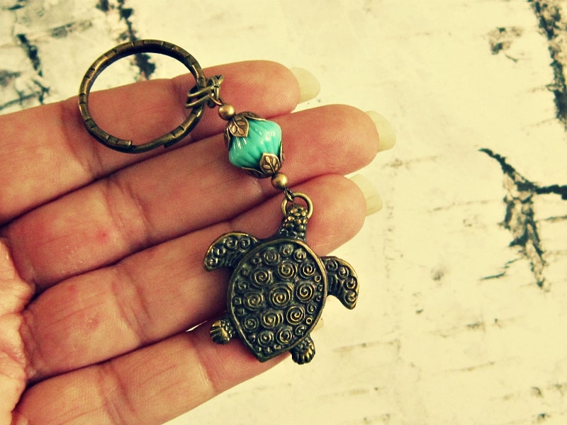sea turtle keychain