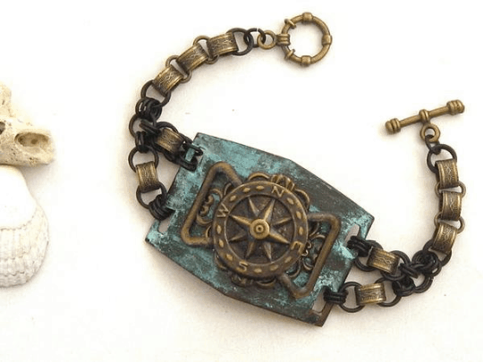 pirate compass bracelet